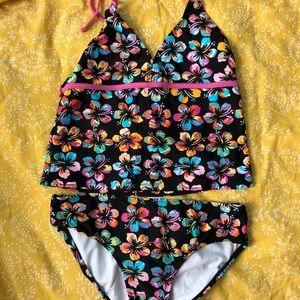 Kids floral bathing suit